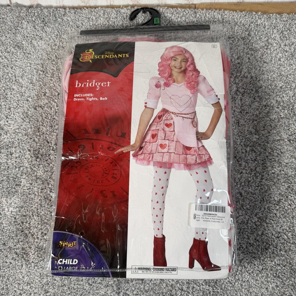Spirit Halloween Bridget Disney Descendants Costume Set Large 12-14 Fantasy